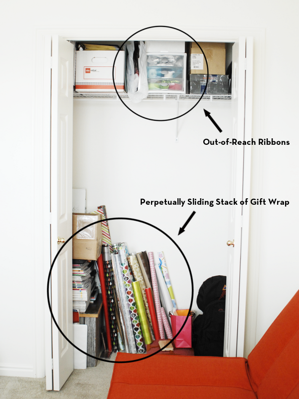 DIY Storage Ideas for Unruly Wrapping Supplies