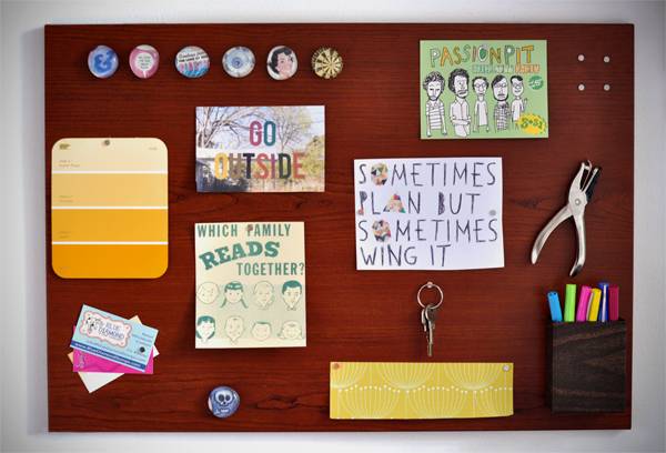 How to Make a Woodgrain Magnetic Memo Board