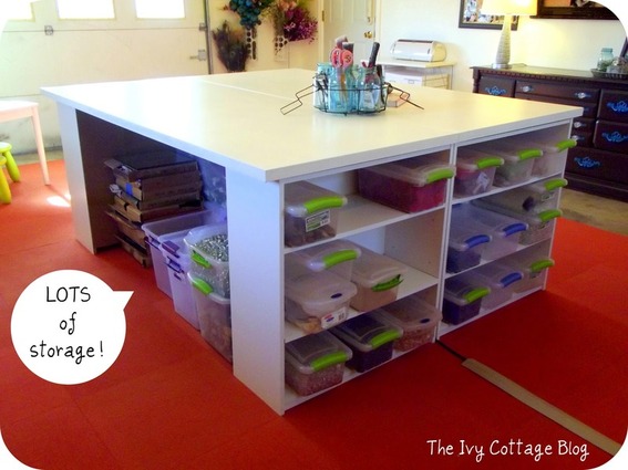 Organize Your Space: DIY Craft Table - Curbly