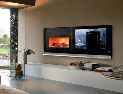 "TV is fixed on the Wall with the help of wooden Platform"