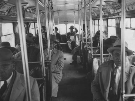Ministers and Others Riding a Bus to Protest Against Segregated Transportation Photographic Print