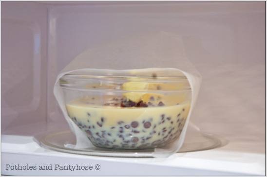 Homemade fudge in a glass bowl.