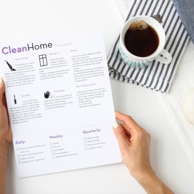 Free Home Cleaning Cheat Sheet and Check List
