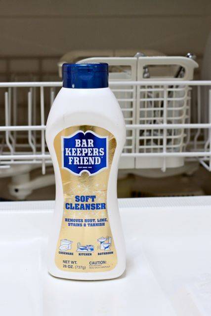 Bar Keepers friend - the most effective way to clean your dishwasher