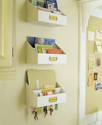 DIY creative ideas for mail clutter.