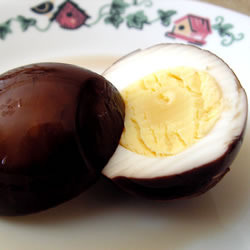 Delicious recipe made from left over Easter eggs .