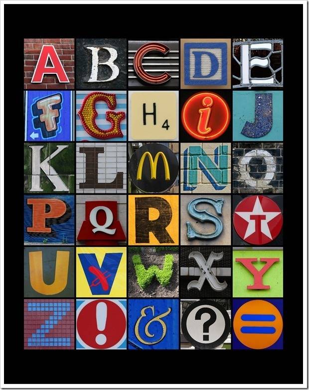 Alphabet Mosaic - 11x14 - Sprik Space
