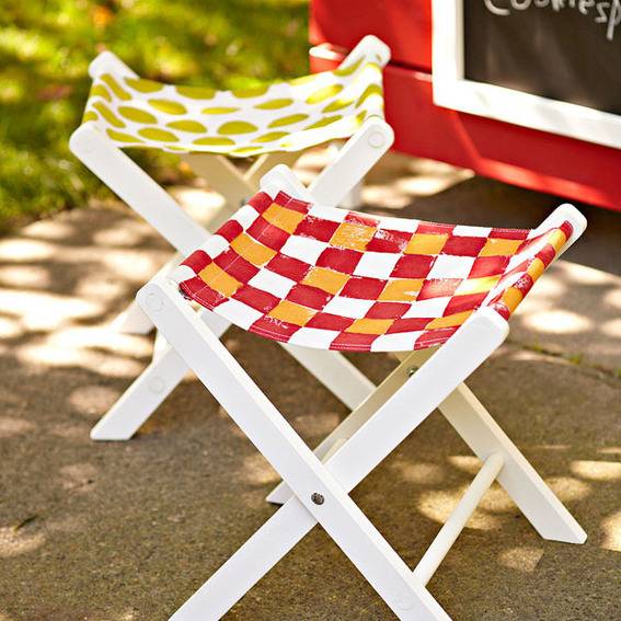 diy summer stools (outdoors)