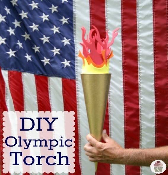 "Olympic Torch made out of Edibles"