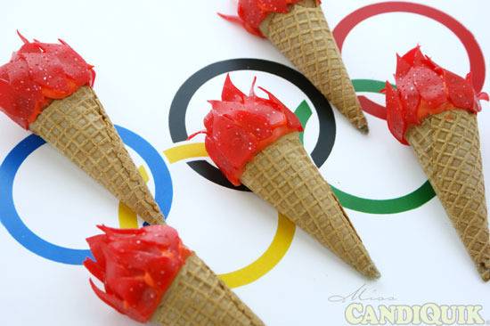 " DIY- A cone designed Olympic torch "