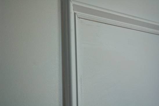 Picture frame fixed on the wall.