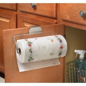 Spectrum 76771 Over The Drawer/Cabinet Paper Towel Holder, Brushed Nickel