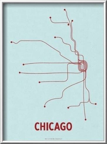 Chicago line poster