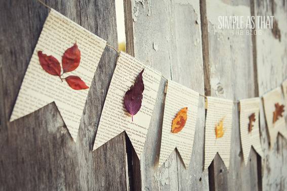 fall leaf bunting