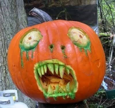 Zombie Jack-O-Lantern