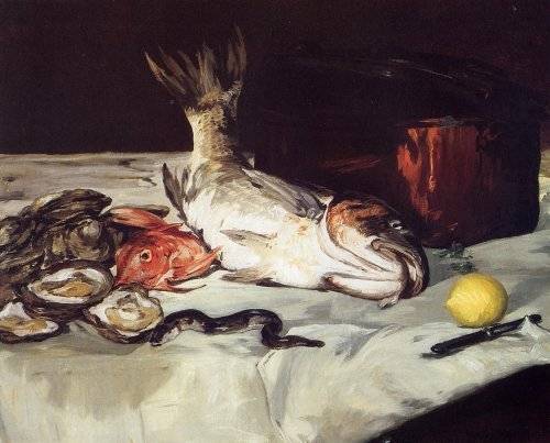 Still Life with Fish - Edouard Manet