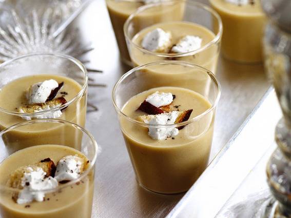 Picture of White-Bean Soup Shooters with Bacon Recipe
