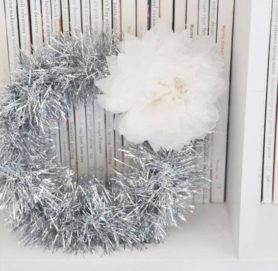 tinsel wreath
