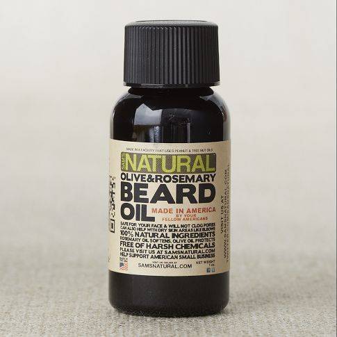 SAM'S NATURAL OLIVE + ROSEMARY OIL BEARD OIL