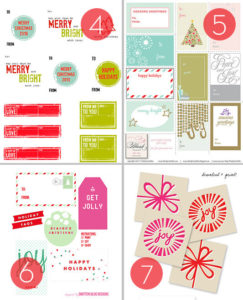 Roundup: 25 Free Printable Holiday Gift Tags - Curbly