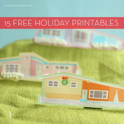 15 Free Holiday Printables