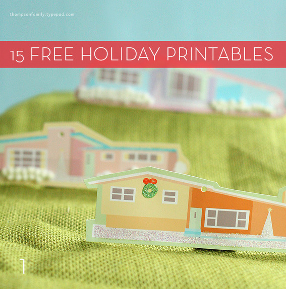 15 Free Holiday Printables