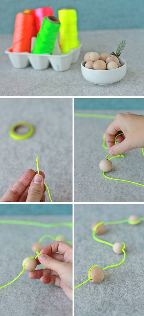 diy: how to make a neon garland for the holidays