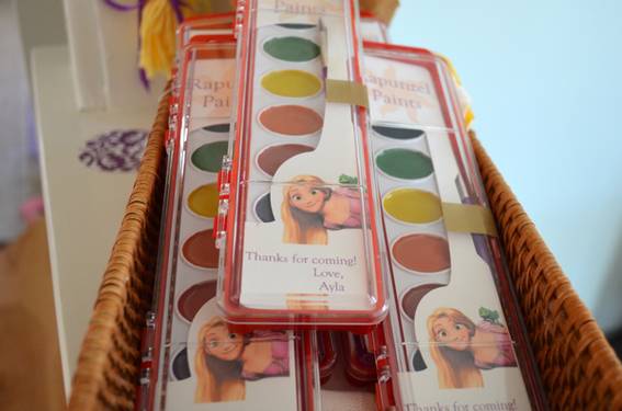Rapunzel party favors