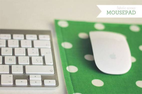 diy sewn mousepad
