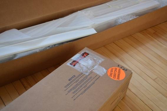 Everything nicely packaged from Blinds.com