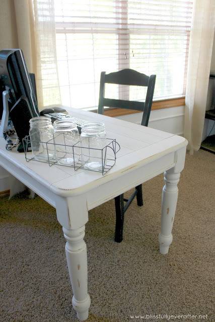 Coffee Table Turned Office Desk - Curbly