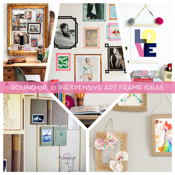 DIY cheap picture frames - alternatives to buying expensive frames online