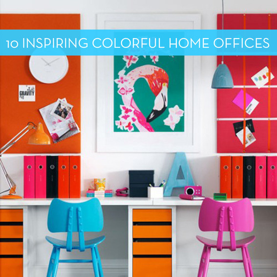 Roundup: 10 Colorful Offices & Workspaces - Curbly