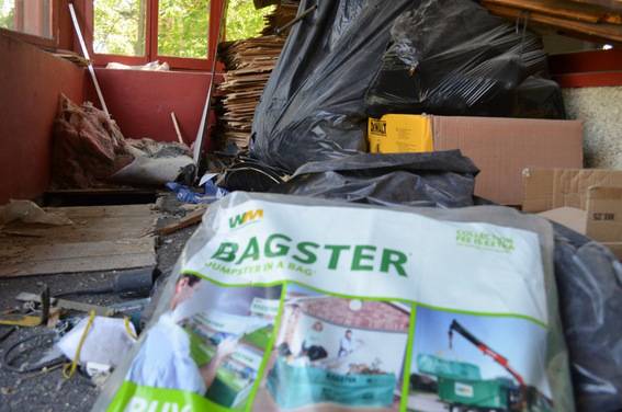 The Bagster dumpster in a bag