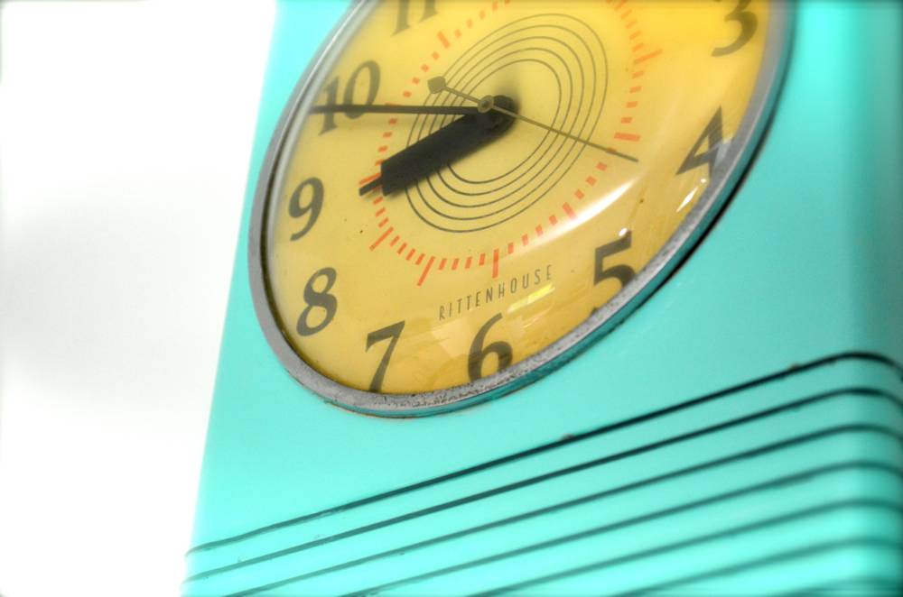 The wall clock set the tone for the whole room