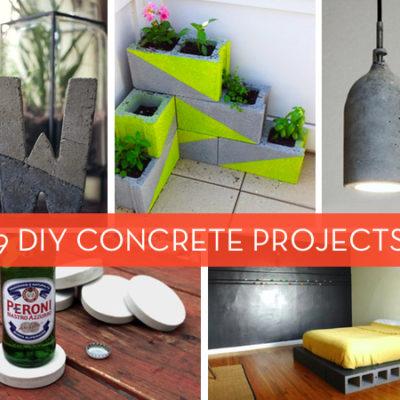 An add for DIY projects involving concrete.