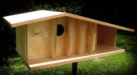 Build Your Own Mid-Century Modern Birdhouse 