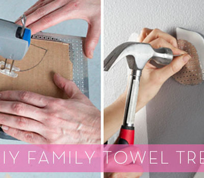DIY Family Towel Tree from Dremel Weekends