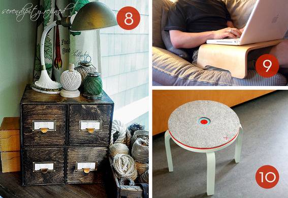 Up-cycled pieces of furniture for modern day uses.