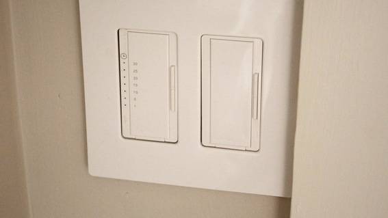 White occupancy sensing light switch