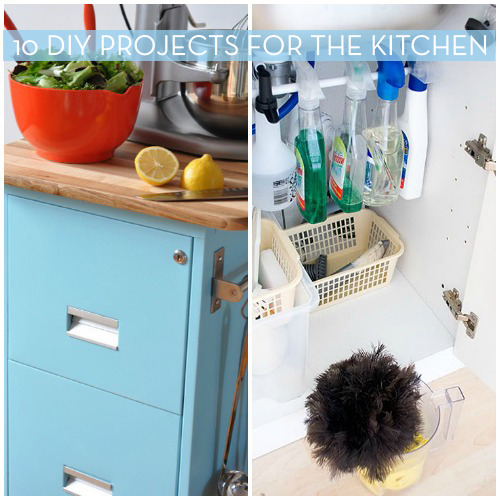 Kitchen counter and drawer organizing ideas that reduce clutter and make it easier to find items.