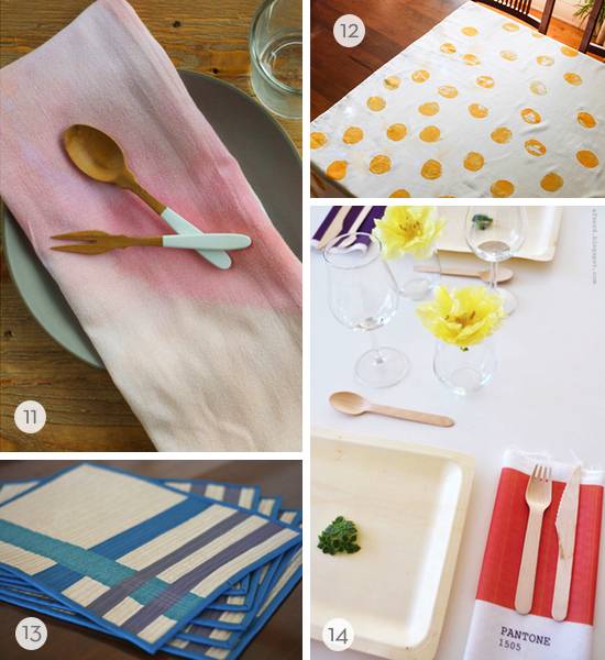 Different types of napkins and how to style them on the table.