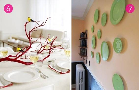It displays that home decor upgrades using spray paint.
