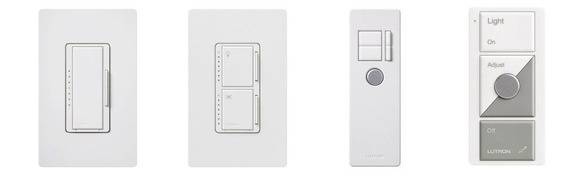 Different types of light switches illistrated.