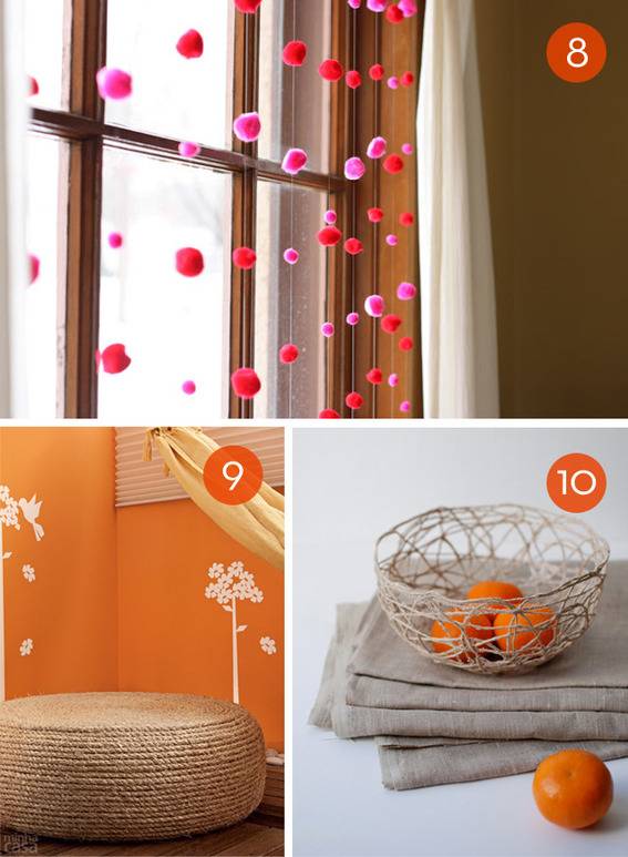 "Decorated rooms Using String and Rope"
