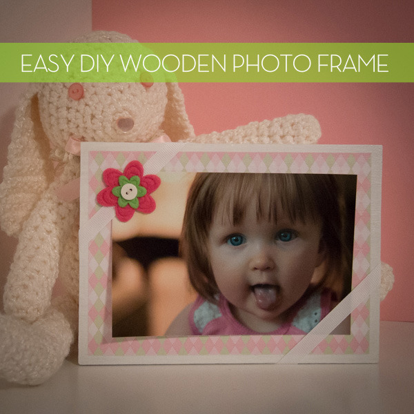 "Scrapbook Photo Block Frame using Scrap Wood"