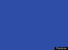 The word Pantone appears in white text in a black box on a blue background.