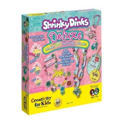 A pink and yellow box of Shrinky Dinks.