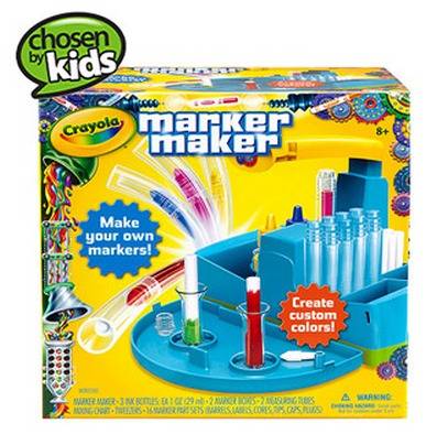 A kids' toy set lets kids make their own markers.