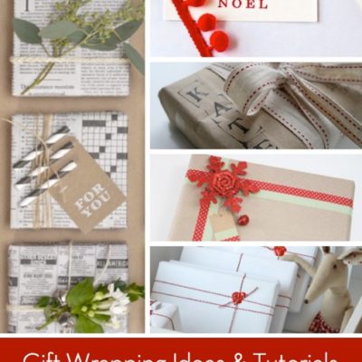Gift wrapping ideas step by step.